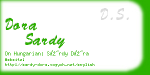 dora sardy business card